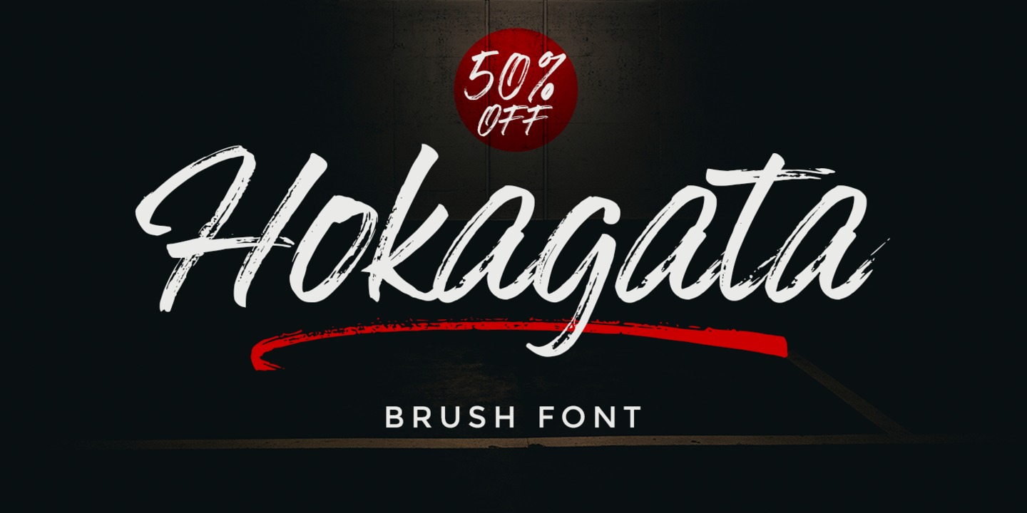 Schriftart Hokagata Brush